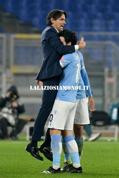 Lazio Napoli L Esultanza Di Luis Alberto Abbraccio Con Inzaghi FOTO