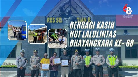 BERBAGI KASIH SATLANTAS POLRES SERAM BAGIAN BARAT HUT LALU LINTAS