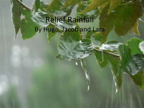 Relief Rainfall