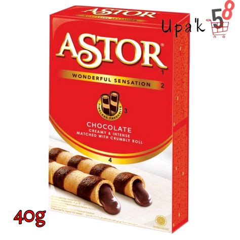 Jual Astor Wafer Roll Cokelat 40g Astor Cokelat Wafer Cokelat