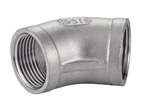 Raccordo Idraulico 5245 BENE INOX Ad Avvitamento Gomito A 45