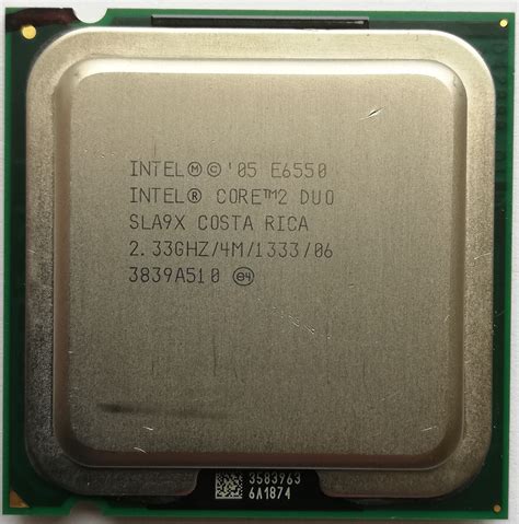 Процесор Intel Core 2 Duo E6550 G0 SLA9X 2 33 GHz 4M Cache 1333 MHz FSB