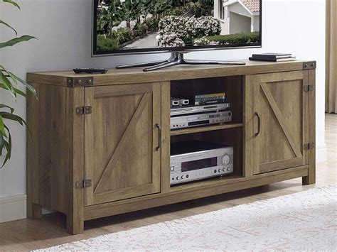 Farmhouse Barn Door 58 Tv Console Available In 5 Colours Tv Decor