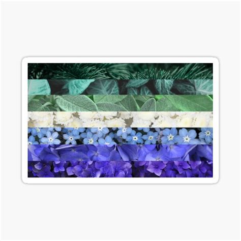 Nature Gay Pride Flag Sticker For Sale By Robiscuit Redbubble