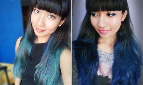 Dip Dye Black Hair Asian