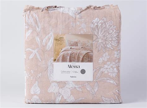 CUBRECAMA QUILT ALESSA SUPER KING ALGODÓN NUDE ESTAMPADO PRADO