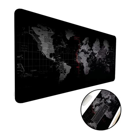 Mouse Pad Gamer Speed Extra Grande Borda Costurada Profissional Mapa