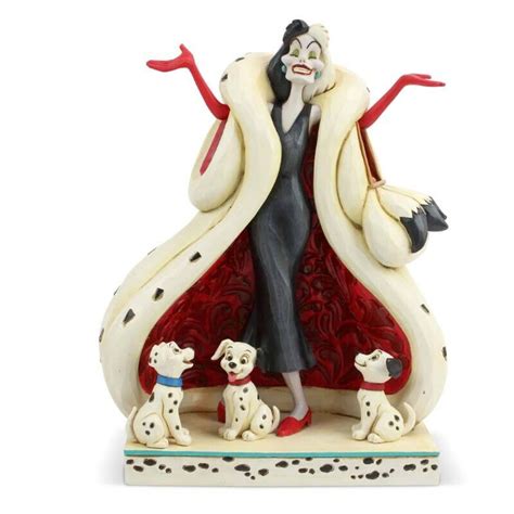 Crudelia De Mon E Cuccioli Disney Traditions Jim Shore