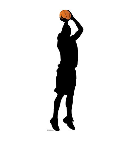 Su 2399 Basketball Player Silhouette Cutout Standup Swit Sports