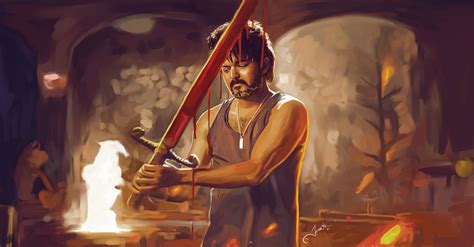 Leo Movie Thalapathy Vijay Painting 2023 Leo LokeshKanagaraj