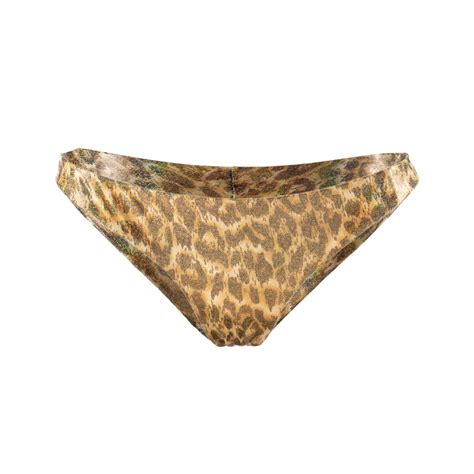 Glitter Bikini Jungle Anna Gaia Triangle Top And Brazilian Bottom With