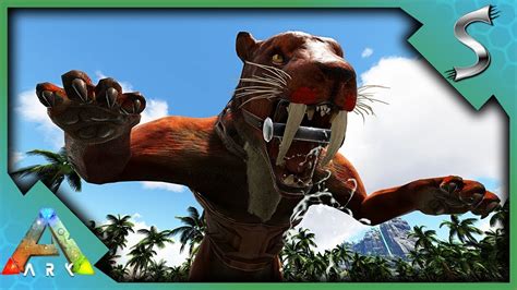 Finally A Good Mount Smilodon Taming Ark Jurassic Park E Youtube