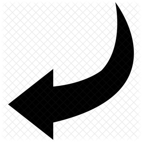 Reverse Arrow Icon - Download in Glyph Style