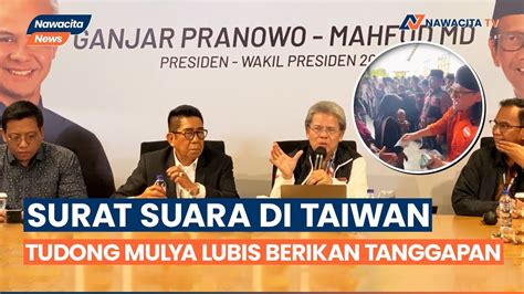 Tpn Ganjar Mahfud Gelar Konferensi Pers Soal Temuan Surat Suara Youtube