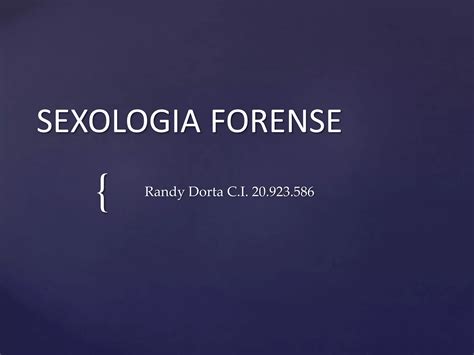 Sexologia Forense Ppt