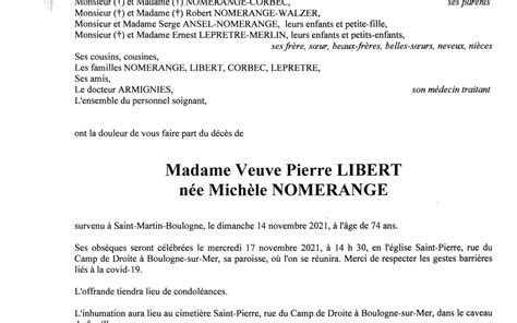 Madame Michèle LIBERT Pompes Funèbres Toupet Sotty