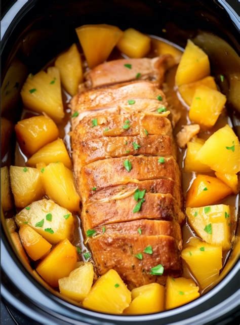 Crockpot Pineapple Pork Loin Easy Diy Recipes