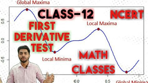 Class 12 First Derivative Test Local Maxima And Local Minima Youtube