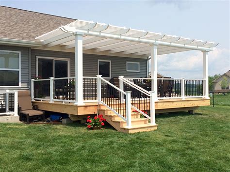 Attached Pergolas Vinyl Pergola Kits