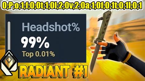 L Hit Radiant Using Best Headshot Crosshair P O F T L V