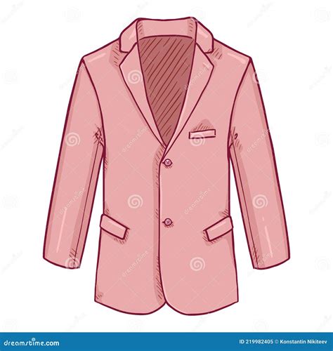 Blazer Suit Jacket Vector Cartoon Illustration CartoonDealer