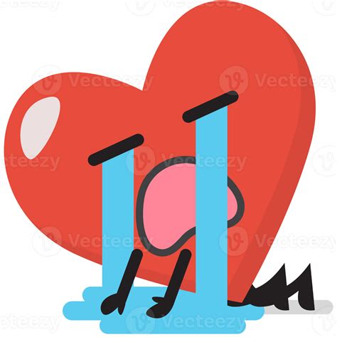 Sadness Heart Character Emoji 23256103 Png