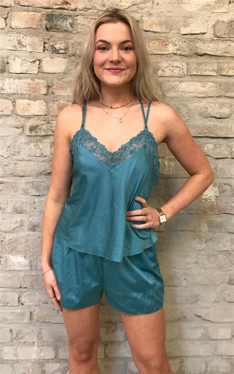 Vintage Silk Piece Lingerie Set Gem