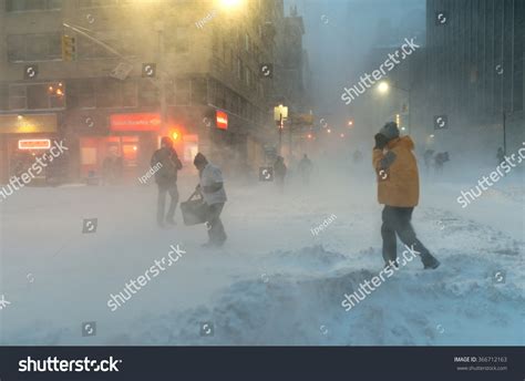 New York City Blizzard 23012016 Manhattan Stock Photo 366712163 | Shutterstock