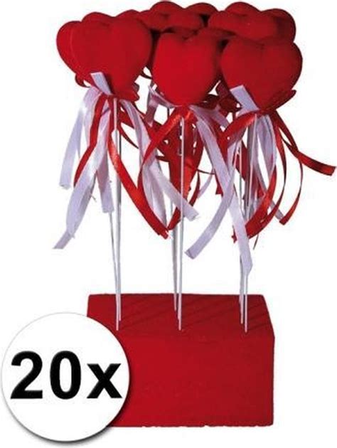 Bruiloft Decoratie Hartjes 20 Stuks Bol