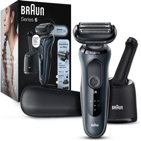 Barbeador Para Pele Sensivel - Braun Barbeador elétrico para pele sensível, barbear molhado e seco ...