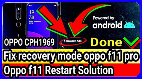 Fix Recovery Mode Oppo F11 Pro Oppo F11 Restart Solution Oppocph1969