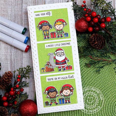 Sunny Studio Stamps North Pole Elves 4x6 Clear Photo-polymer Stamp Set