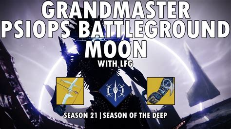 Grandmaster Nightfall PsiOps Battleground Moon Stasis Warlock