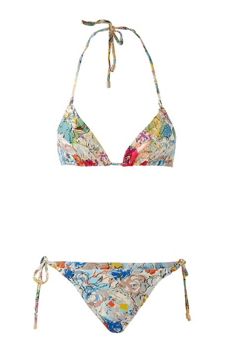 Buy Zimmermann Clover Spliced Mini Tri Bikini Set For Womens