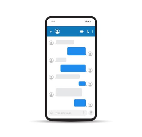 Bolhas De Mensagem Para Bate Papo No Smartphone Modelo Para Caixa De