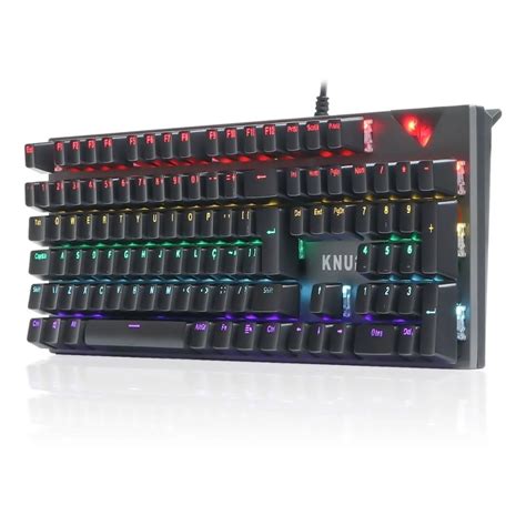 Teclado Gamer Mec Nico Usb Led Rgb Pc Ps Xbox Abnt Switch Escorrega