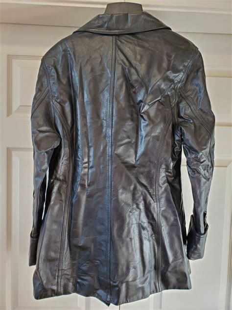 Wilsons Leather Womens Leather Coat Size Med Gem