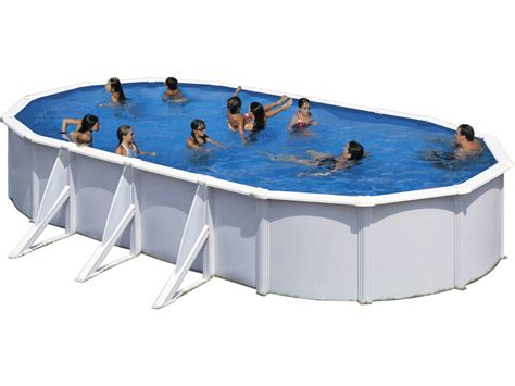 Piscina Ovalada Fidji 730x375x120 Cm Gre KIT730ECO Juguetilandia