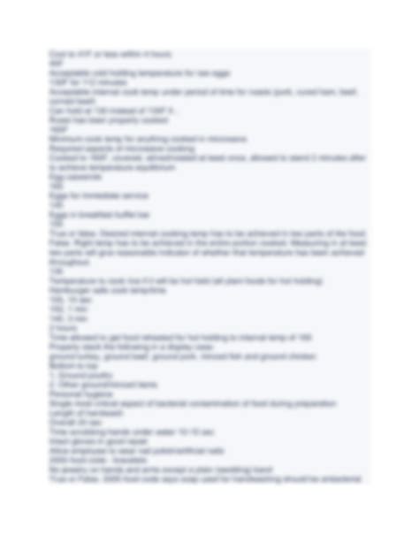 SOLUTION: Certified professional food safety - Studypool