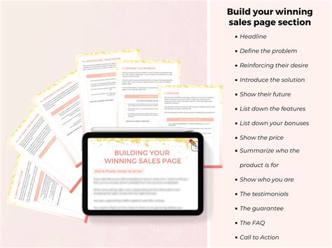 Sales Page Copywriting Planner Landing Page Writing Kit Sales Page Writing Kit Copywriting