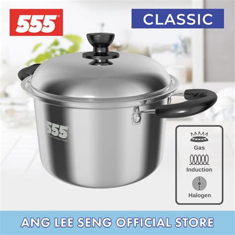 555 Classic Stainless Steel Cooking Pot 304 Stainless Steel Suitable