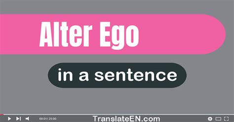 Use "Alter Ego" In A Sentence