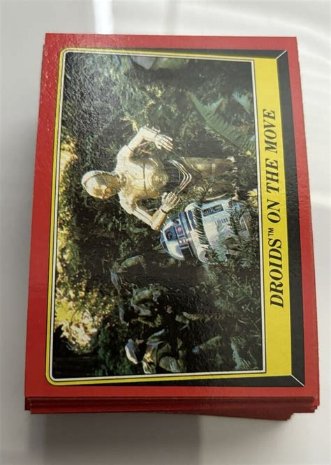 1983 Topps Star Wars Return Of The Jedi Complete Set Of 132 Cards