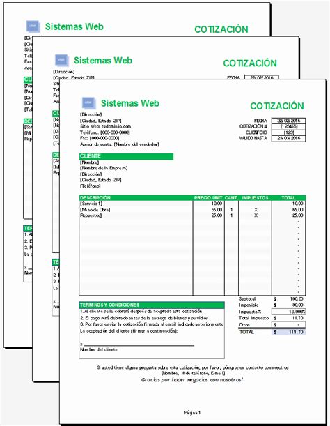 50 Formato De Cotizacion En Word