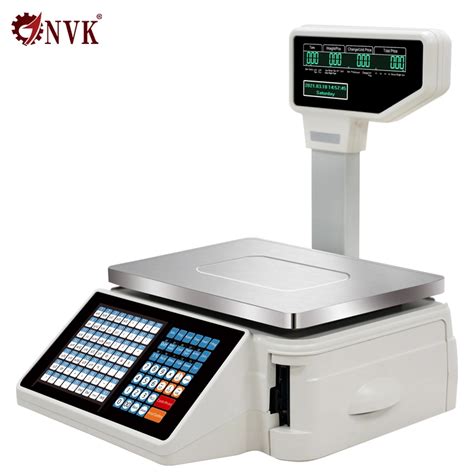 Nvk Tma 30kg Digital Barcode Scales Supermarket Receipt Printing Scales