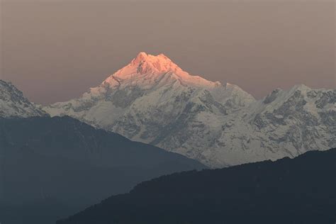 Sunrise over Mt Kanchenjunga Photograph by Subhash Ranjan - Fine Art ...