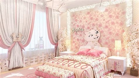 Luxury Pink Bedroom Interior Design for Girls