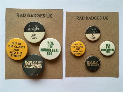 Pack Gay Pride LGBT Lesbian Badges Pin Buttons Set Etsy