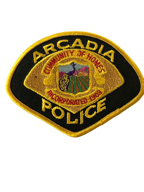 ARCADIA POLICE CA PATCH