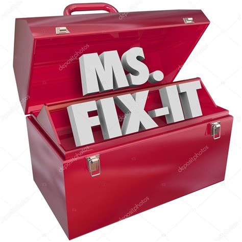 Ms Fix It Toolbox Words — Stock Photo © Iqoncept 88259090